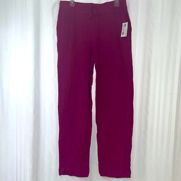 NWT Jockey Women’s Fuchsia Lounge / Pajama Pants w/Pockets - Picture 1 of 6